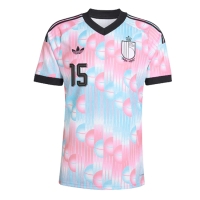 Camiseta Bélgica Thomas Meunier #15 Segunda Equipación Replica Mundial 2026 mangas cortas